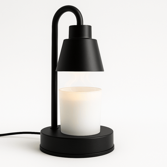 Lámpara Calentadora de Velas Aromáticas – Derretidor Eléctrico de Cera para Aromaterapia - 4 Niveles de Intensidad y Temporizador - Pequeño - Negro - Candle Craft