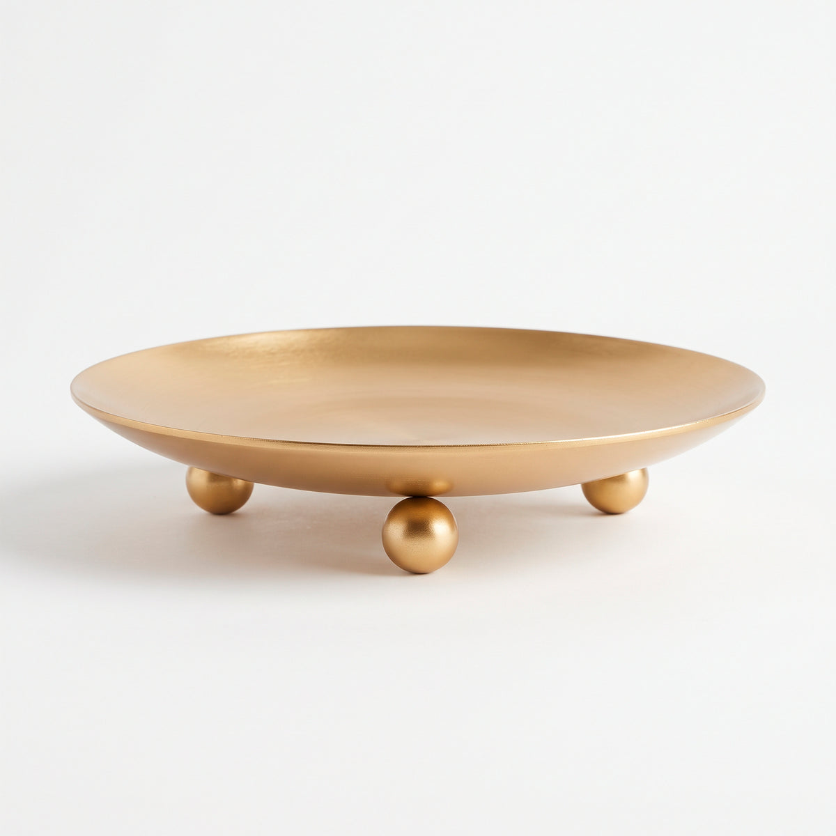 Platos para Velas Mini de Aluminio - 68mm diámetro - Dorado Metálico