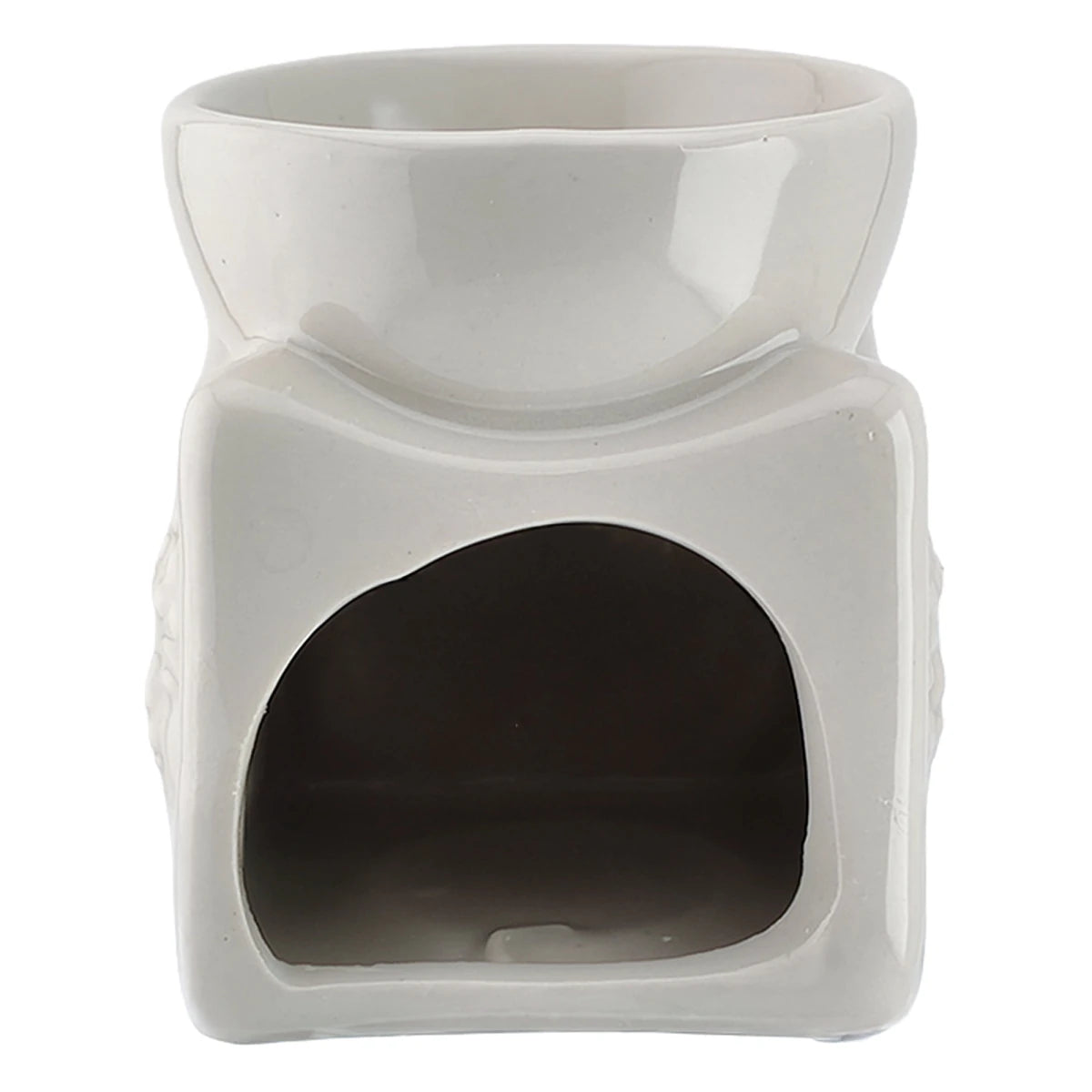 Quemador de Cera - Fundidor Cerámica - Wax Melt Burner - Blanco Marmol - Candle Craft