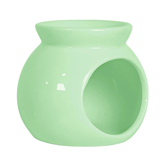 Quemador de Cera para Wax Melts - Calentador de Cera Aromática de Cerámica - Verde Menta - Candle Craft