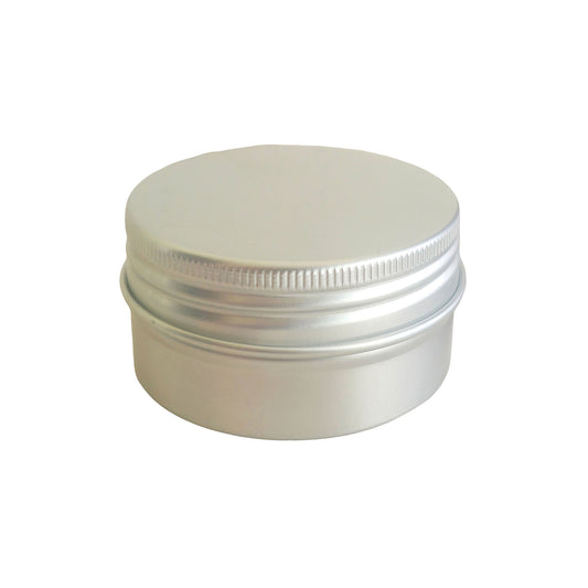 5ml - La Paz Pomadera de Aluminio - Lata de Aluminio - Plata