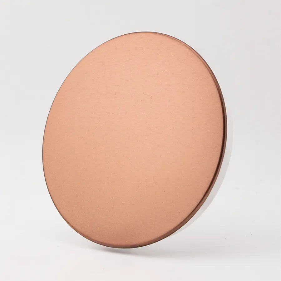 Tapa de Aluminio XL Delgada para Vasos de Velas – Tapa para Vasos de Velas - Oro Rosado - Candle Craft