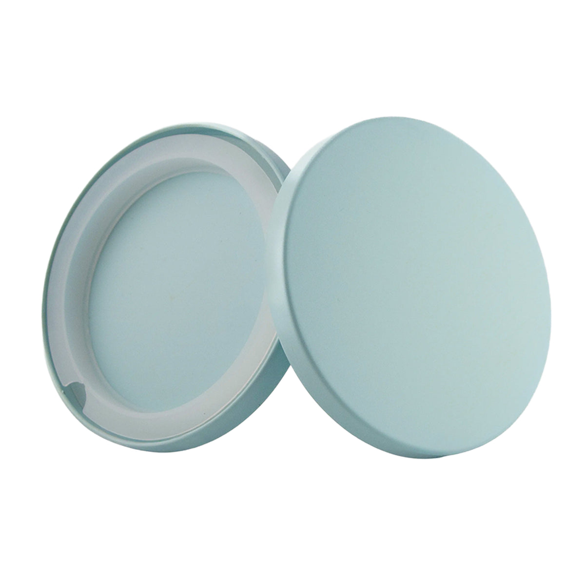 Tapa de Aluminio XL para vasos de velas - Tapa para Vela Color Azul Pastel Mate - Candle Craft