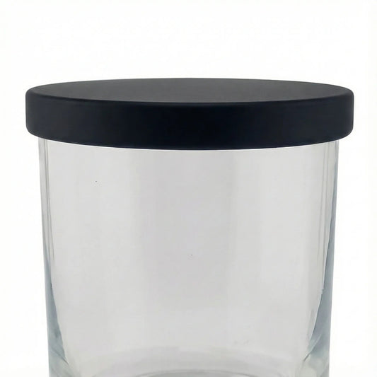 Tapa de Aluminio XS para vasos de velas - Tapa para Vela Color Negro Mate - Candle Craft
