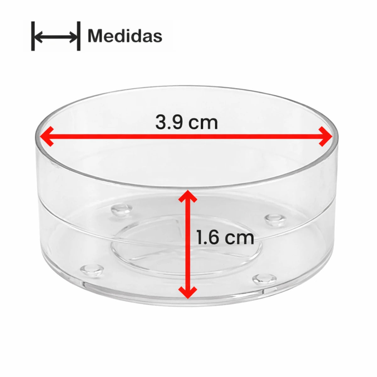Vaso de Plástico para Velas de Té – Vasos para Velas Artesanales (3.9 cm x 1.6 cm) - Candle Craft
