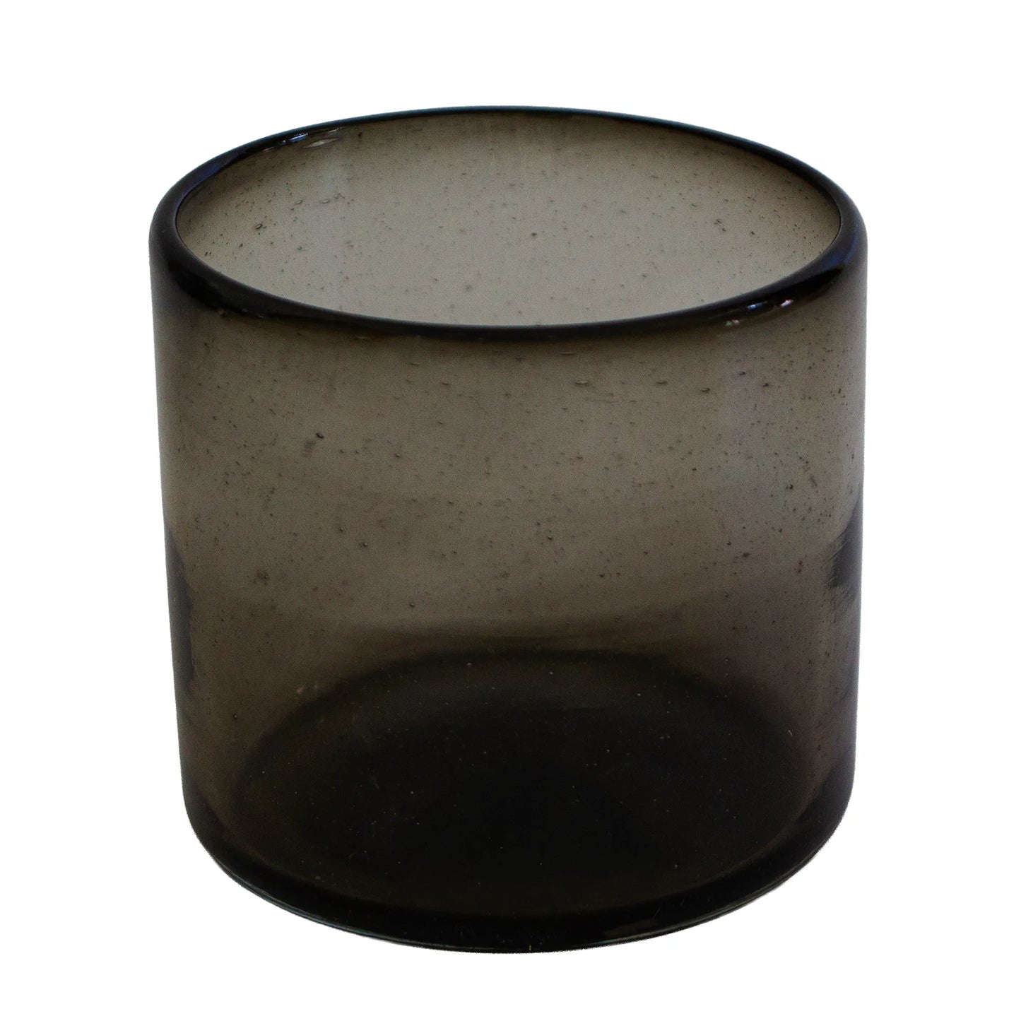 500ml - Florencia Vaso de vidrio soplado artesanal - Gris Humo - Hecho a mano
