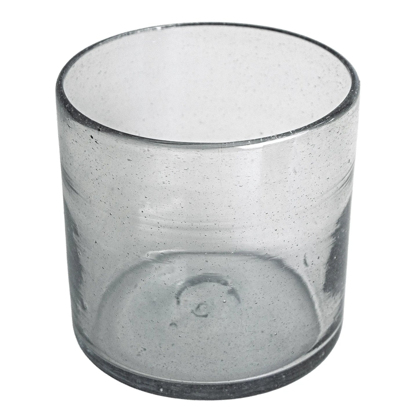 500ml - Florencia Vaso de vidrio soplado artesanal - Transparente - Hecho a mano