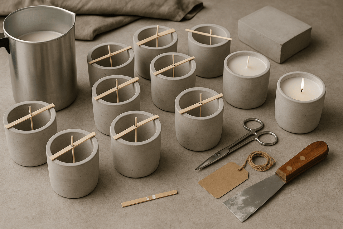 5 Errores Comunes al Trabajar con Vasos de Concreto para Velas (y Cómo Evitarlos) - Candle Craft
