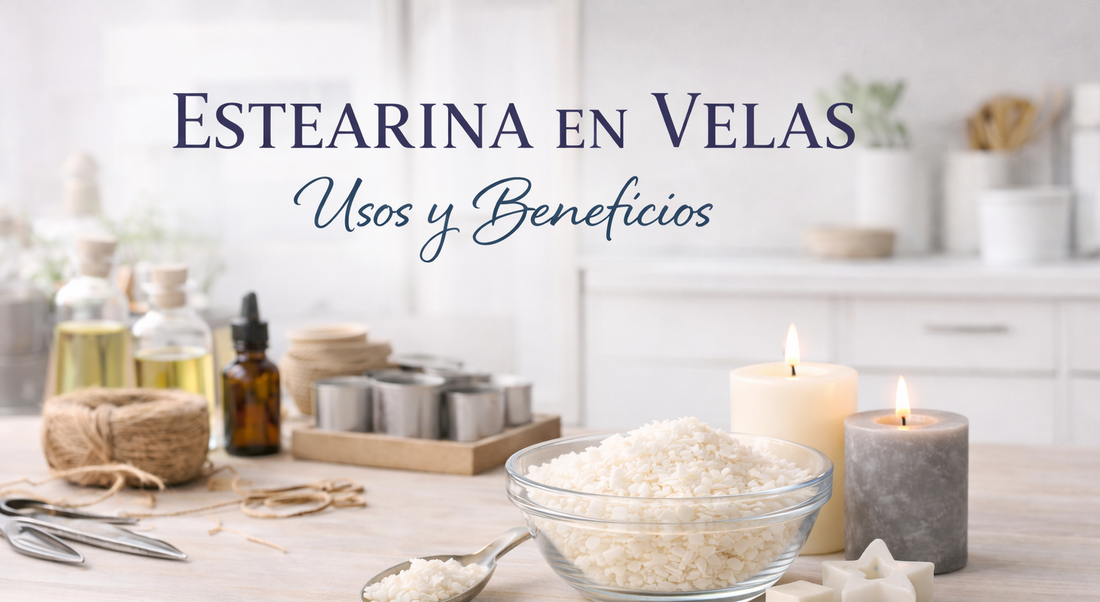 Estearina en velas: qué es, para qué sirve y cómo usarla correctamente