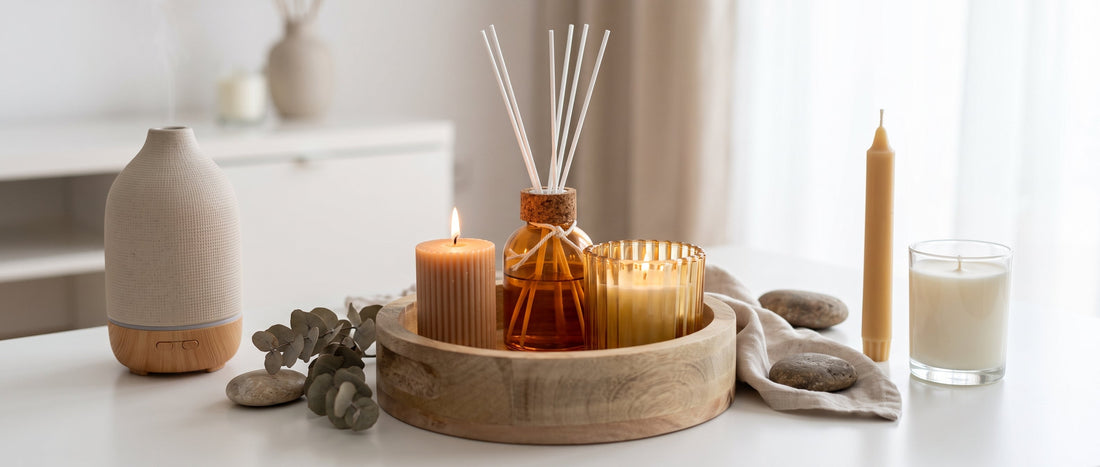 Fragancia para vela vs. fragancia para difusor: ¿son lo mismo?
