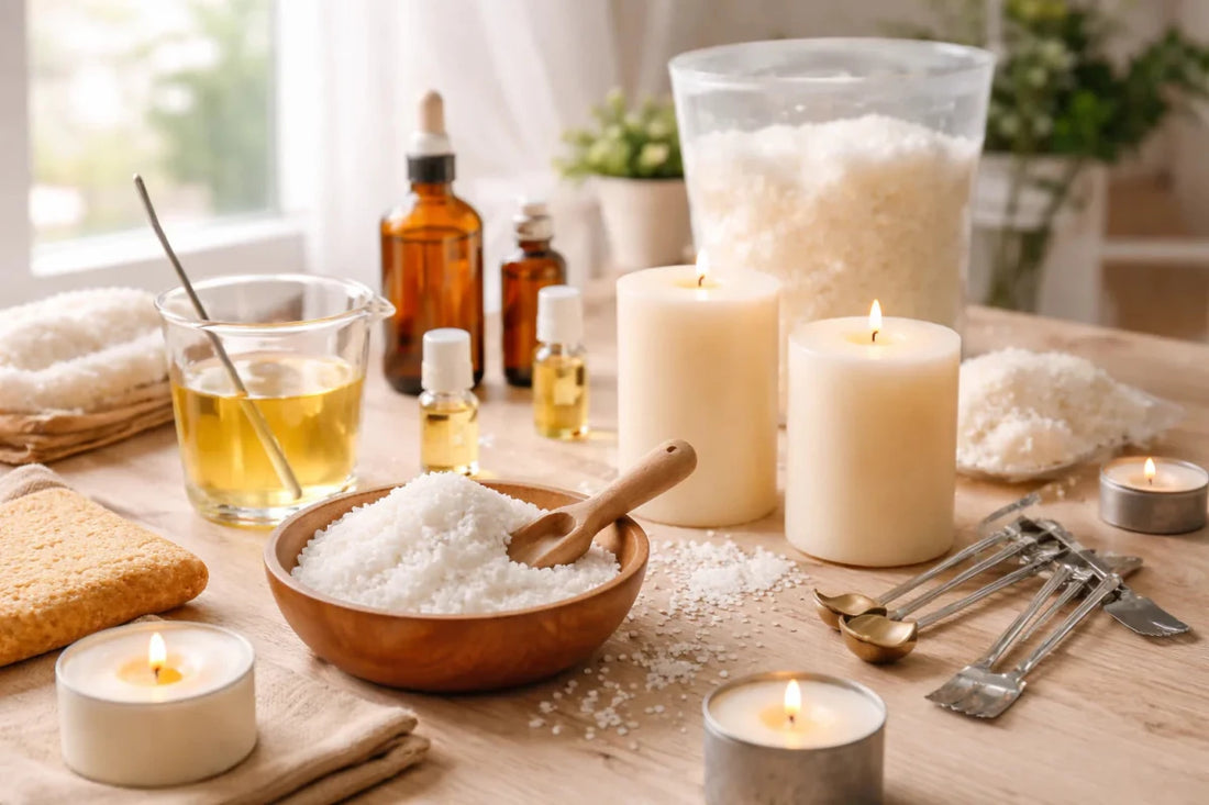 🧪 Ácido esteárico en velas: qué es, para qué sirve y cómo usarlo correctamente - Candle Craft
