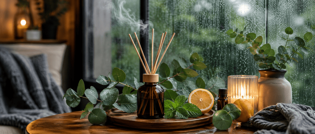 🌧️ Aromas para difusores ideales en temporada de lluvia - Candle Craft