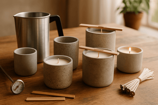 Cómo Elegir el Vaso de Concreto Perfecto para Cada Tipo de Vela Artesanal - Candle Craft