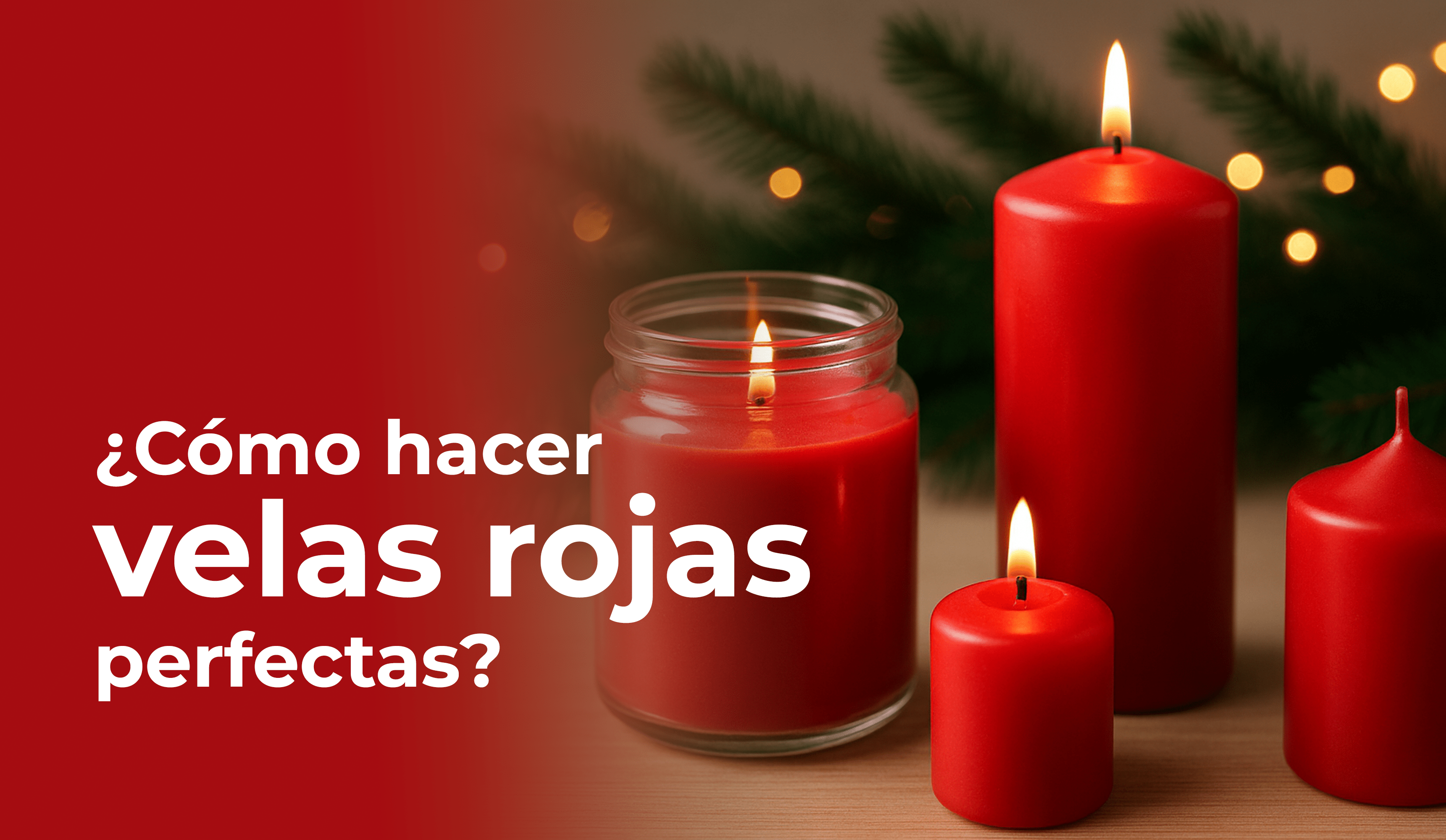 Cómo hacer VELAS ROJAS perfectas: guía fácil y creativa – Candle Craft