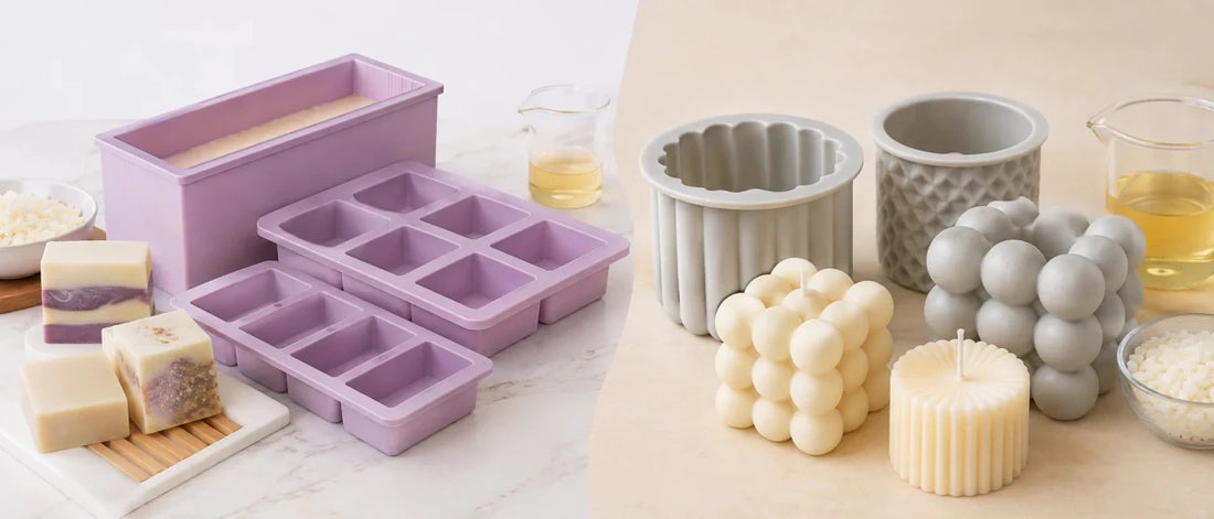 🧼 Diferencias entre moldes de jabón y moldes para velas - Candle Craft