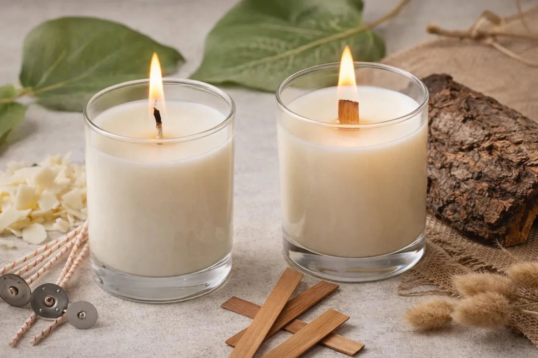 🌿 Pabilos de algodón y madera: los favoritos en el mundo eco friendly - Candle Craft