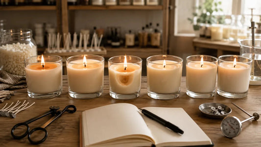 🕯️ Pruebas de pabilos para velas: consejos prácticos para lograr una combustión limpia y profesional - Candle Craft
