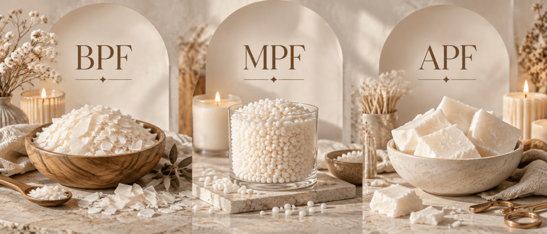 ¿Qué significa BPF, MPF y APF en las ceras para velas? - Candle Craft
