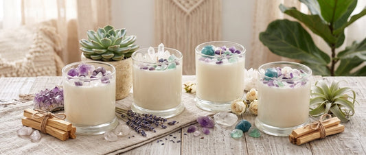 🕯️ Si agregas naturaleza o cuarzos a tus velas, presta atención a esto - Candle Craft