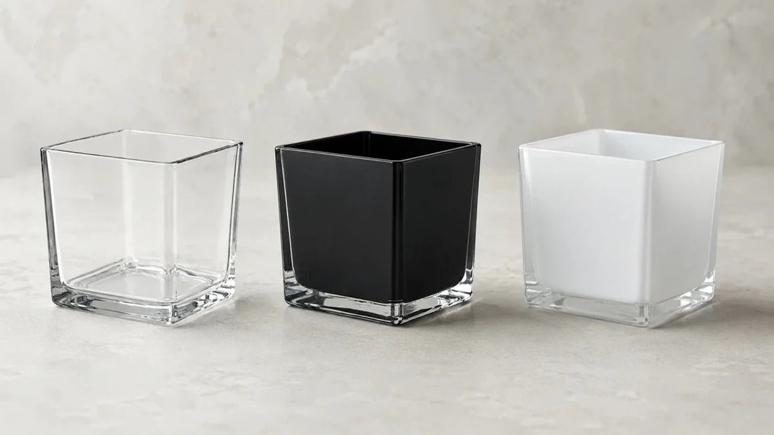 🕯️ Vaso Glasgow para velas: el modelo cuadrado, elegante y versátil para crear velas premium - Candle Craft
