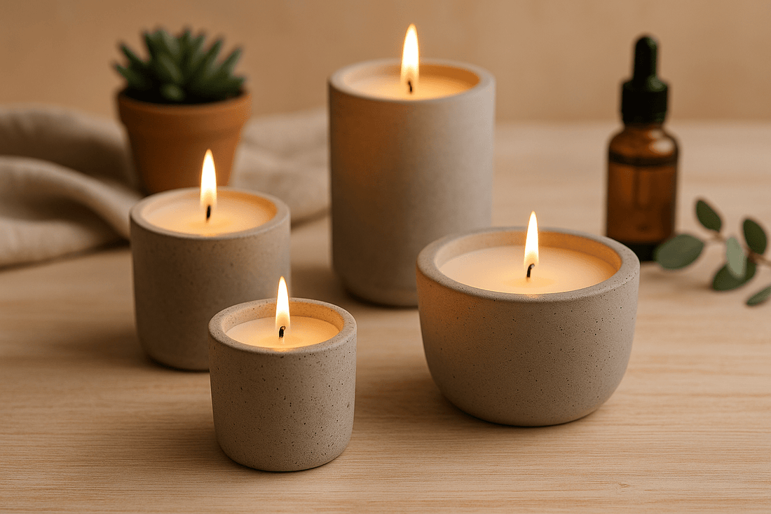 Vasos de Concreto para Velas Artesanales: La Tendencia Moderna que Encanta a Amantes del Diseño Natural - Candle Craft