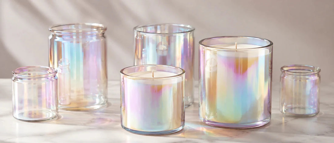 🌈 Vasos tornasol, un estilo atemporal para tus creaciones - Candle Craft