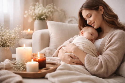 🤍 Velas aromáticas en la maternidad: aromas suaves y recomendaciones para crear espacios de calma - Candle Craft