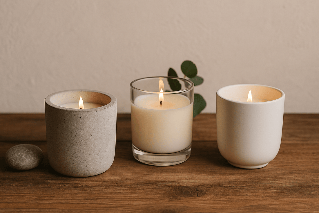 Ventajas de Usar Vasos de Concreto Frente a Vidrio o Cerámica en la Elaboración de Velas Artesanales - Candle Craft