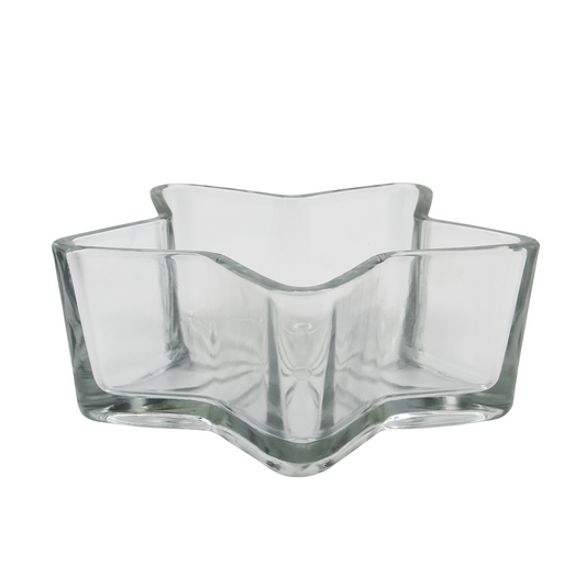 440ml - Colección Navidad -Estrella de Cristal para Velas - Transparente (Edición Especial de Navidad)