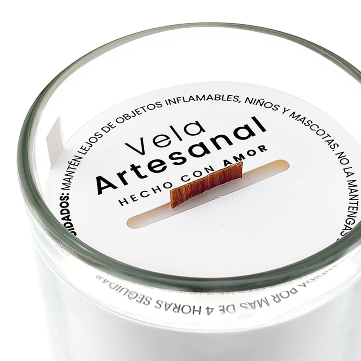 100 pzas Cubre Polvo para Velas - Dust Cover - Cartón - Blanco / Tapa protectora para Velas - Talla L (80mm) - Candle Craft