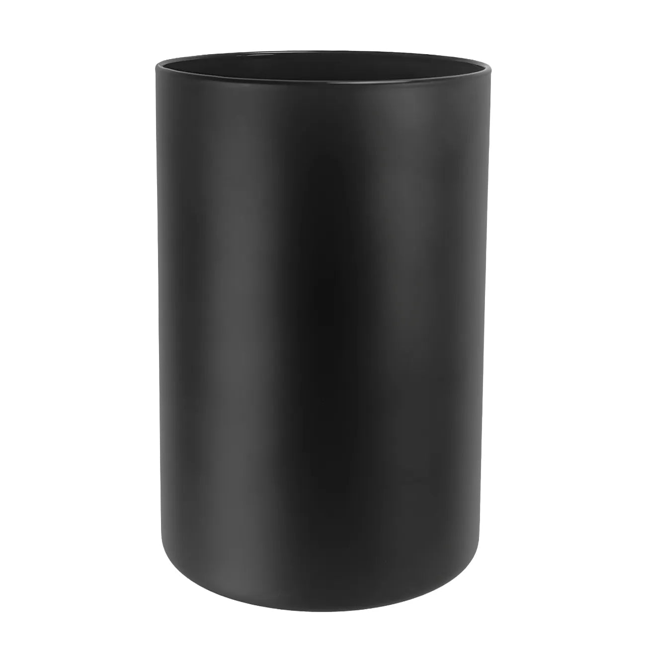 1000ml - Mónaco Vaso de Vidrio para Velas - Extra Alto - Negro Mate - Candle Craft