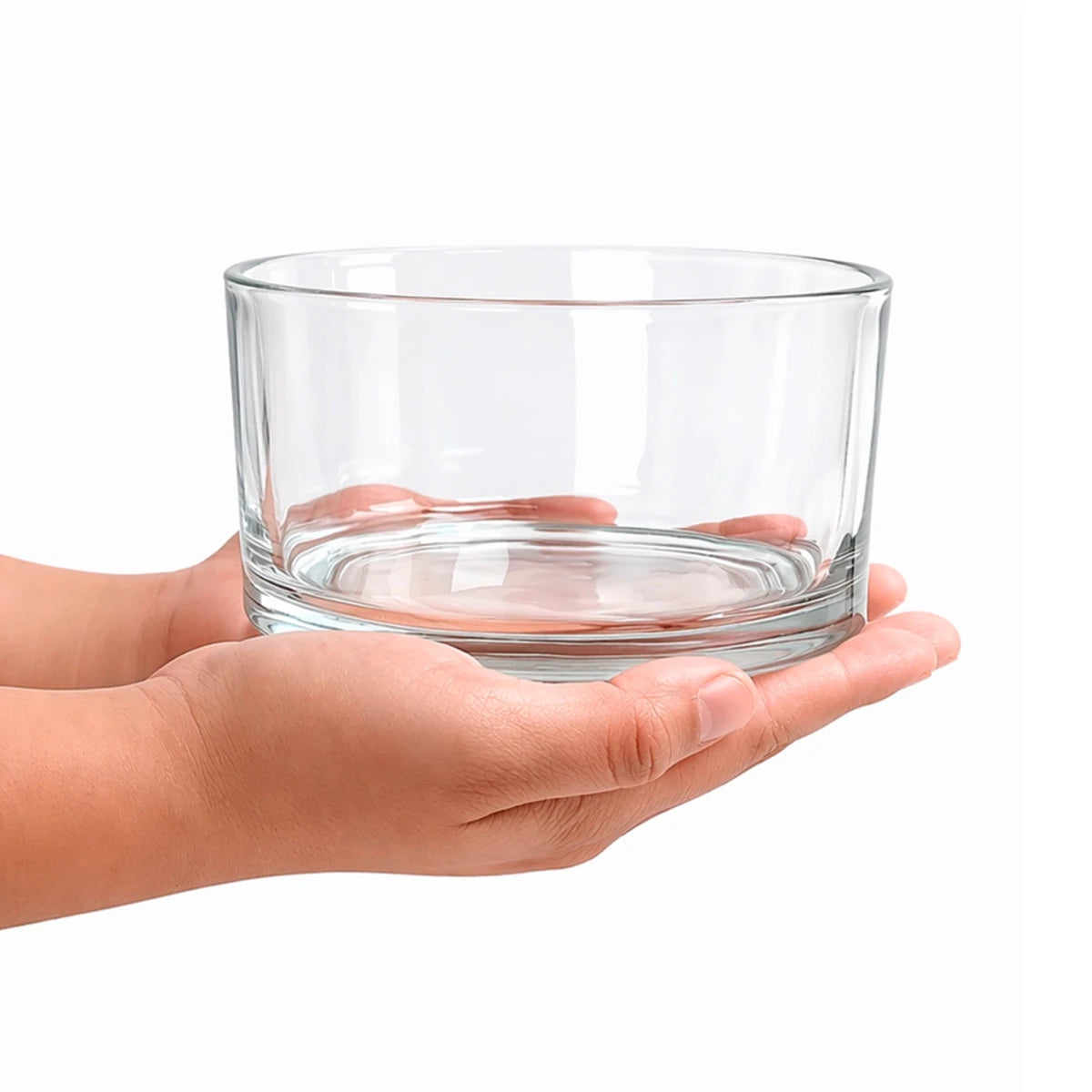 1000ml - Mónaco Vaso de Vidrio para Velas Extra Grande - Cristal Transparente - Candle Craft