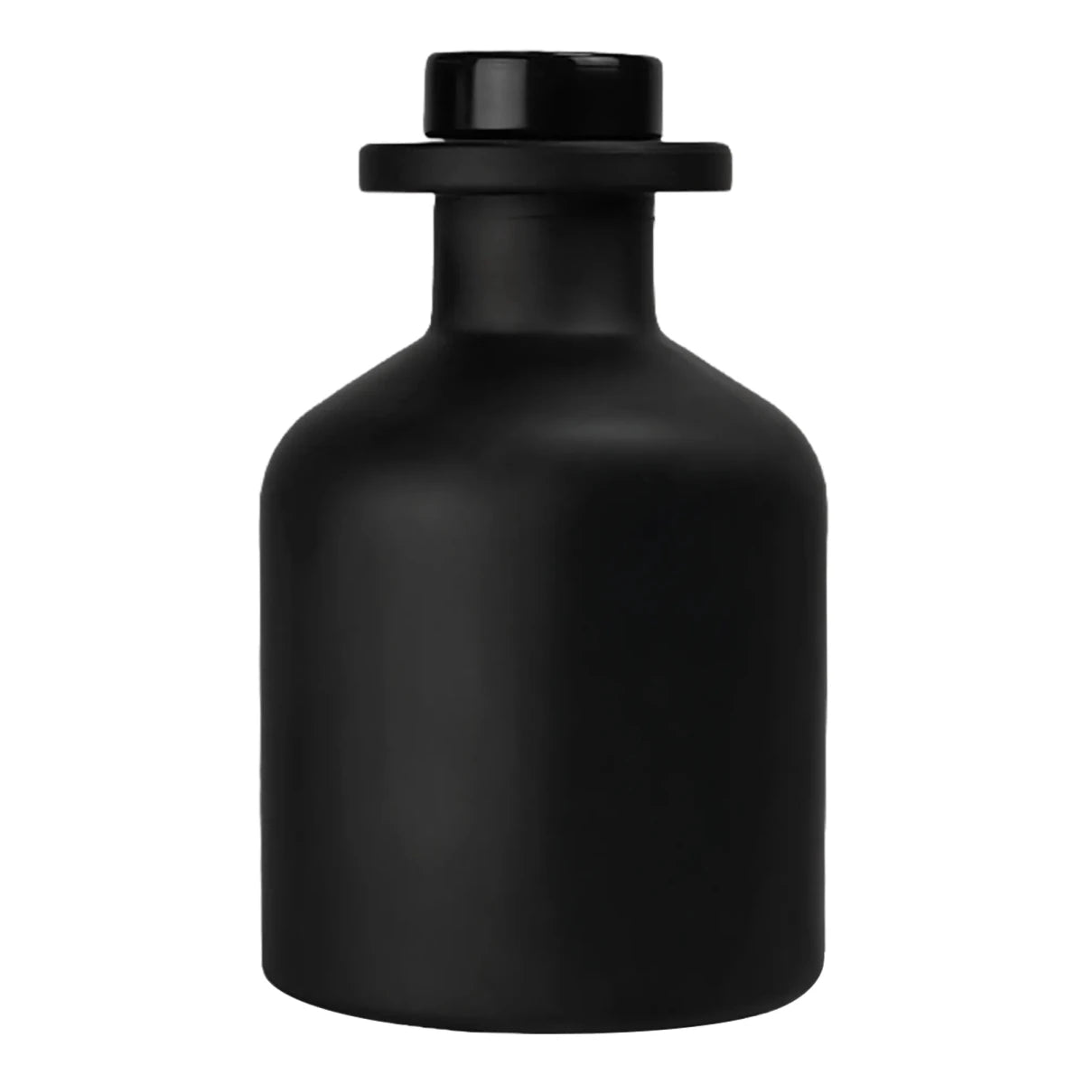 100ml Florida - Frasco para Difusor de Vidrio - Botella Difusor de Varillas Redondo - Negro Mate - Candle Craft