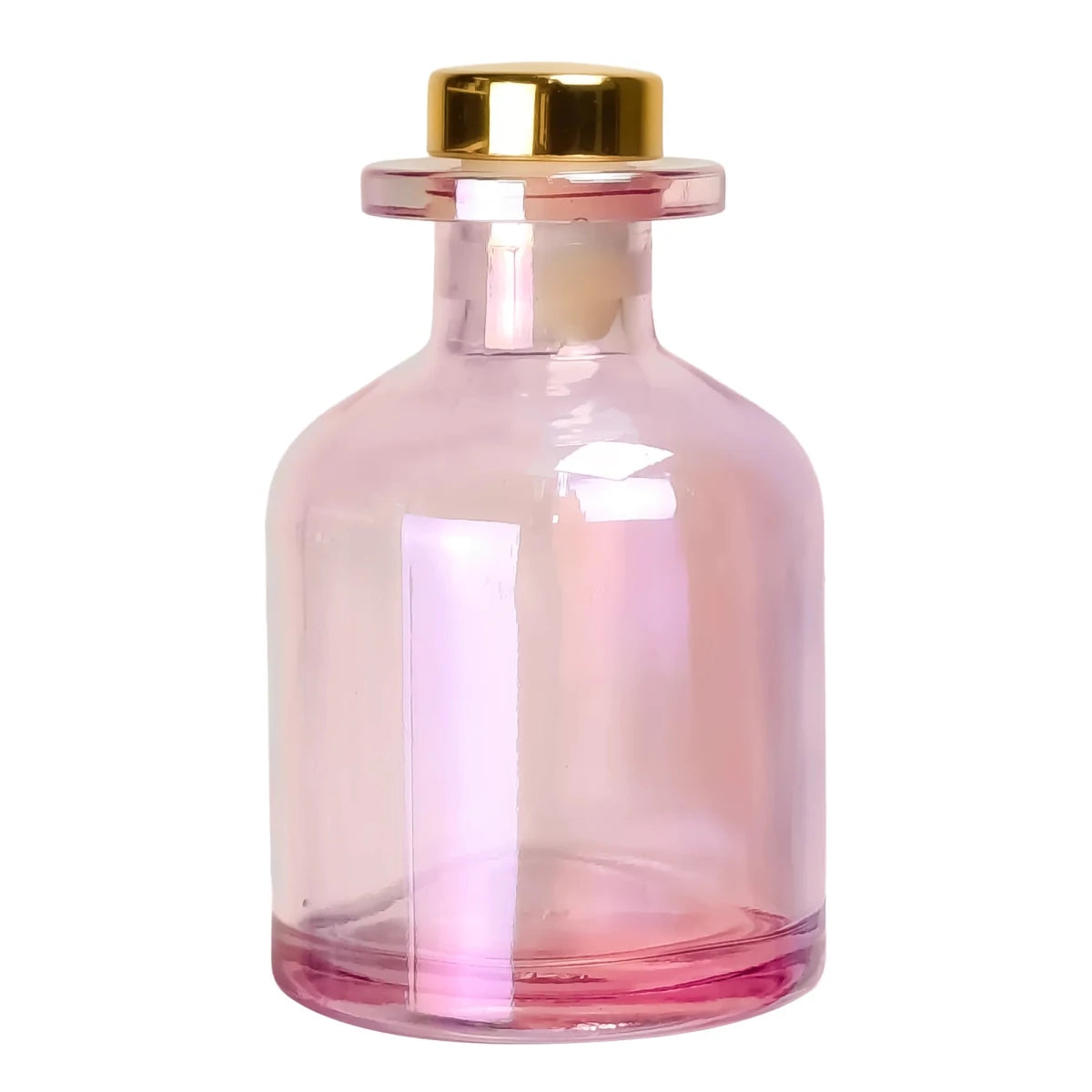 100ml Florida - Frasco para Difusor de Vidrio - Botella Difusor de Varillas Redondo - Rosa Tornasol - Candle Craft