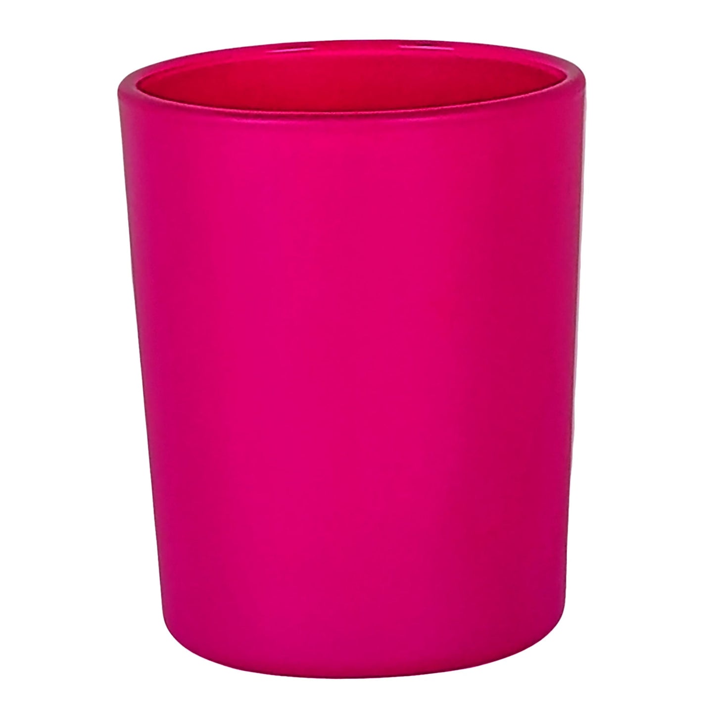 100ml - Mónaco Vaso de vidrio para velas - Fucsia Mate - Candle Craft