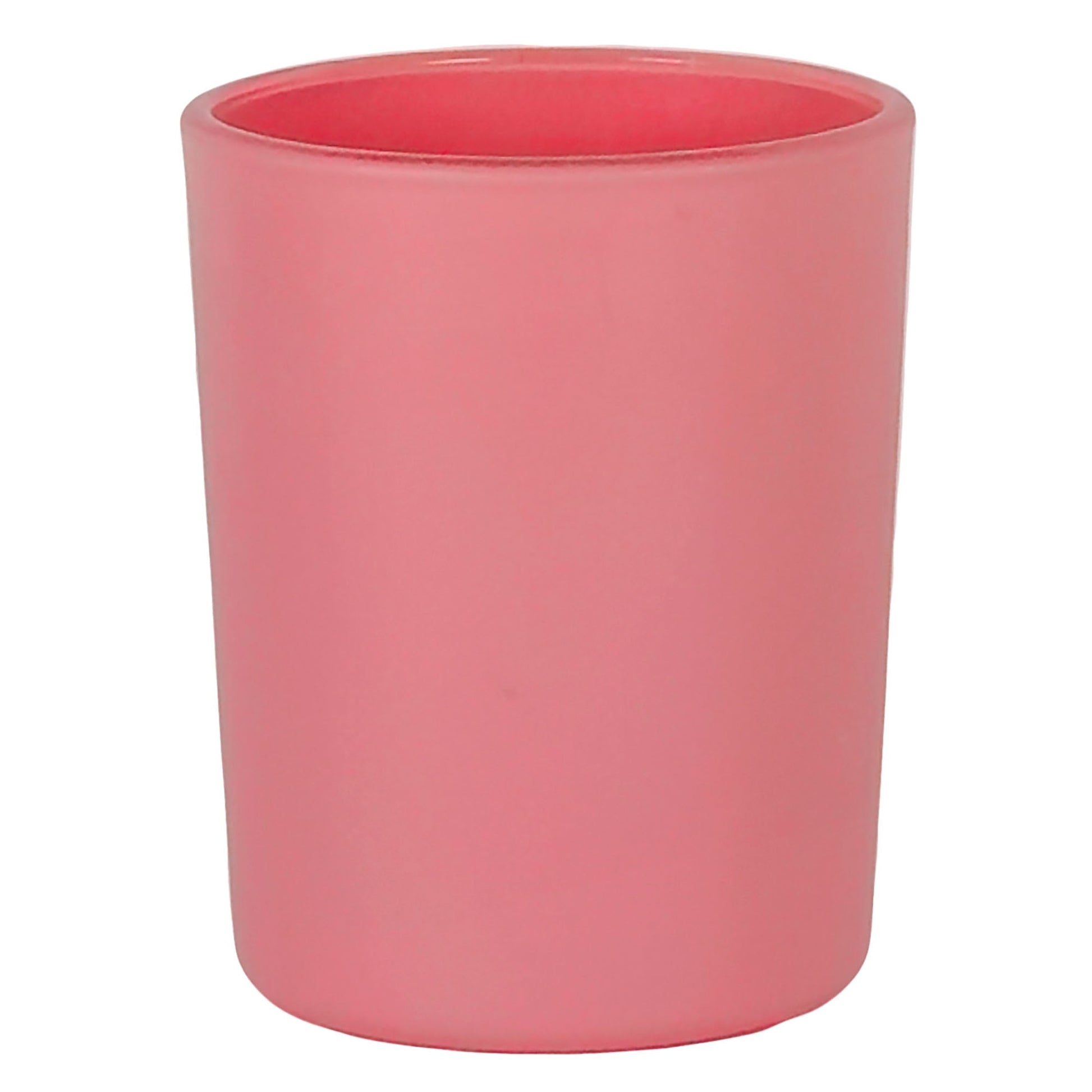 100ml - Mónaco Vaso de vidrio para velas - Rosa Mate - Candle Craft
