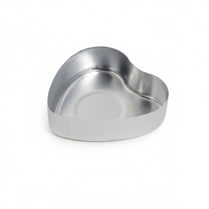 100pzas - Lata de Aluminio en Forma de Corazón para Velas de Té – Vasos para Velas Artesanales - Candle Craft