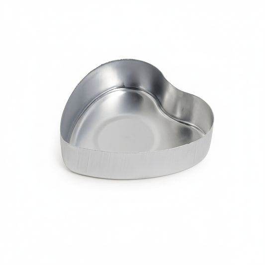 100pzas - Lata de Aluminio en Forma de Corazón para Velas de Té – Vasos para Velas Artesanales - Candle Craft