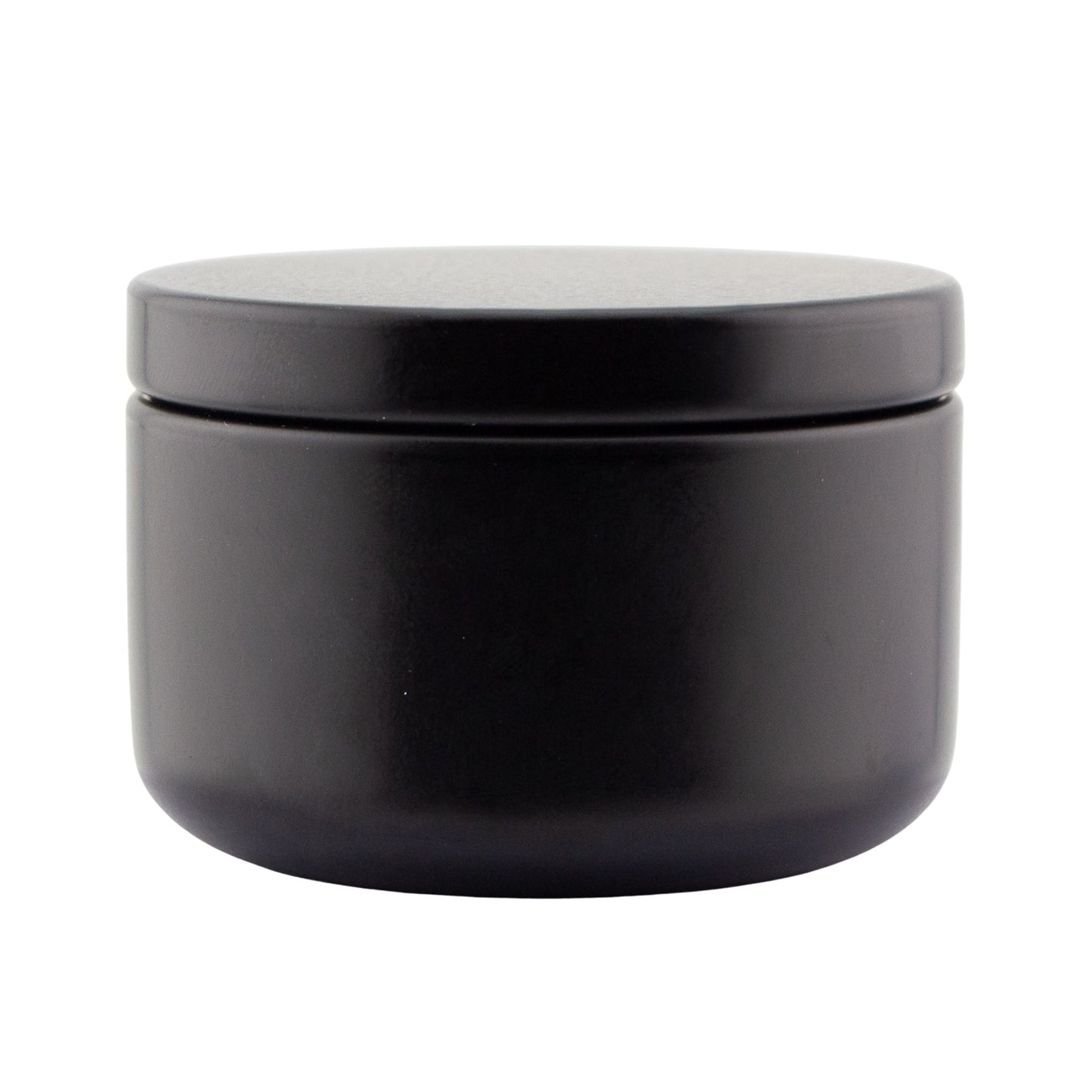 65ml - Tokio Lata de Aluminio Redondo para Velas - Negro Mate