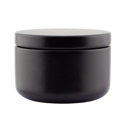 65ml - Tokio Lata de Aluminio Redondo para Velas - Negro Mate