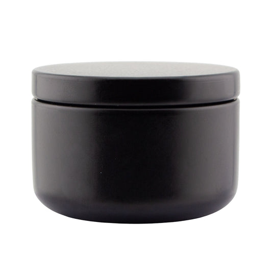 65ml - Tokio Lata de Aluminio Redondo para Velas - Negro Mate