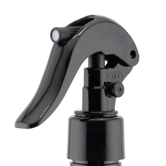 120ml – Botella para Room Spray - Recipiente para Spray Aromatizante para Casa – Disparo Brisa - Transparente / Negro - Candle Craft