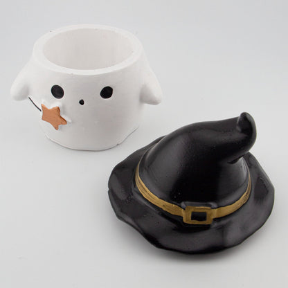 120ml - Colección Hechizo - Fantasma de Yeso para Velas - Blanco / Negro (Edición Especial de Halloween) - Candle Craft