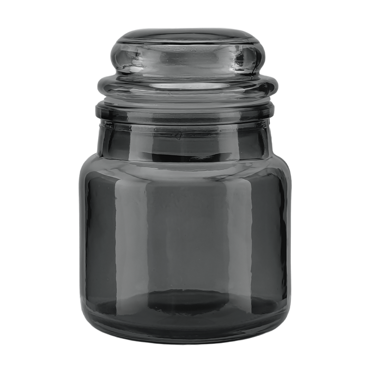 120ml – Siena Vaso Cilíndrico de Vidrio para Velas - Gris Oscuro Transparente - Inspirado en Vasos de Yankee Candle ® – Transparente - Candle Craft