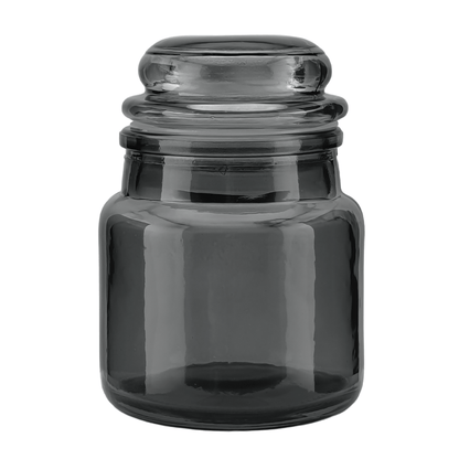 120ml – Siena Vaso Cilíndrico de Vidrio para Velas - Gris Oscuro Transparente - Inspirado en Vasos de Yankee Candle ® – Transparente - Candle Craft