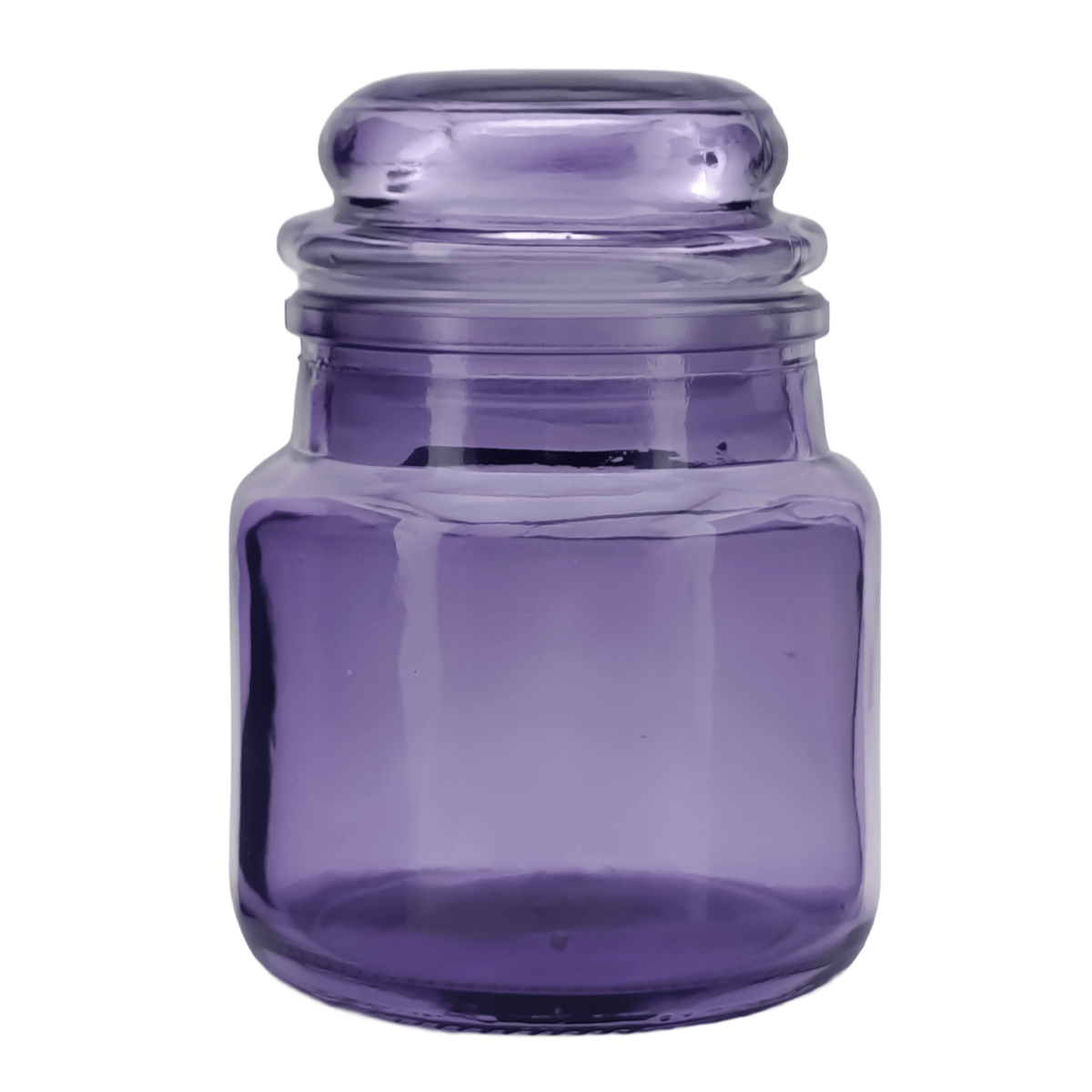 120ml – Siena Vaso Cilíndrico de Vidrio para Velas - Morado Transparente - Inspirado en Vasos de Yankee Candle ® – Transparente - Candle Craft