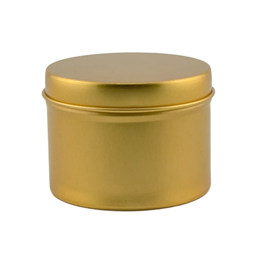 125ml - Tokio Lata de Aluminio Recto para velas - Dorado - Candle Craft