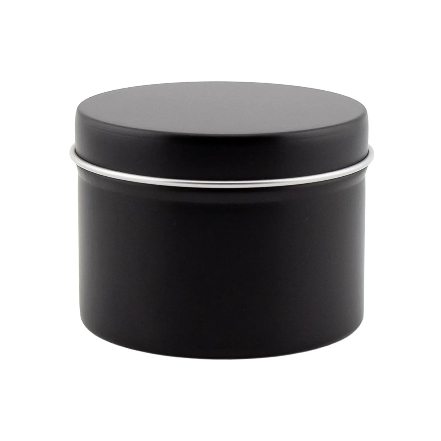 125ml - Tokio Lata de Aluminio Recto para velas - Negro Mate - Candle Craft