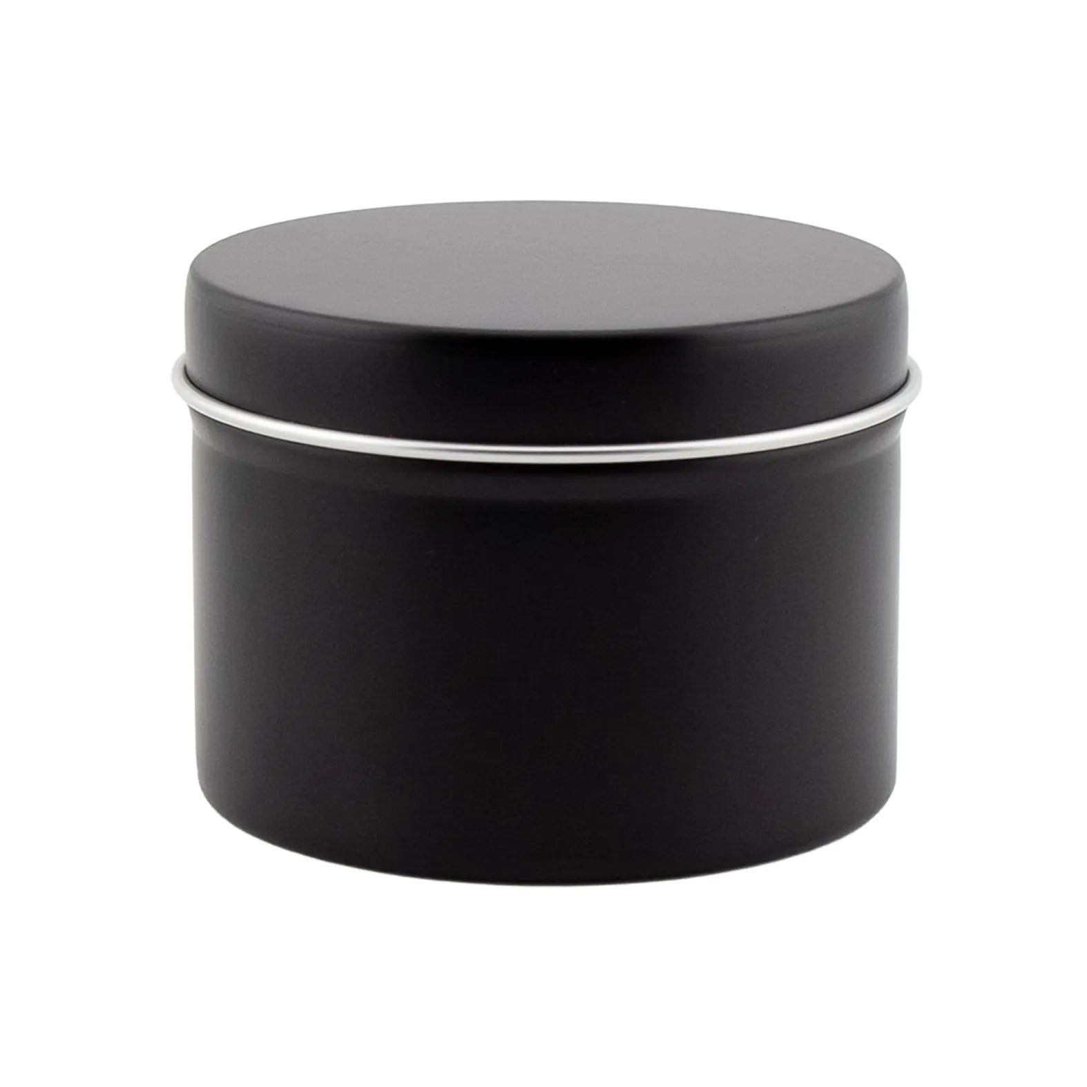 125ml - Tokio Lata de Aluminio Recto para velas - Negro Mate - Candle Craft