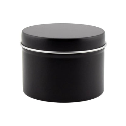 125ml - Tokio Lata de Aluminio Recto para velas - Negro Mate - Candle Craft